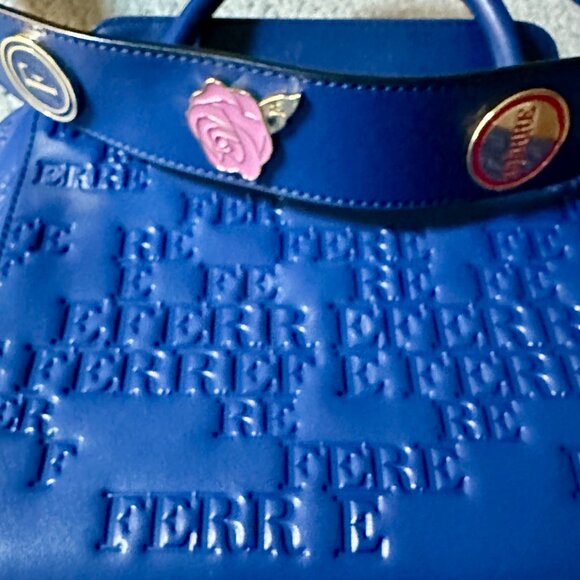 Gianfranco Ferré GFF Royal Blue Handbag - Picture 13 of 16